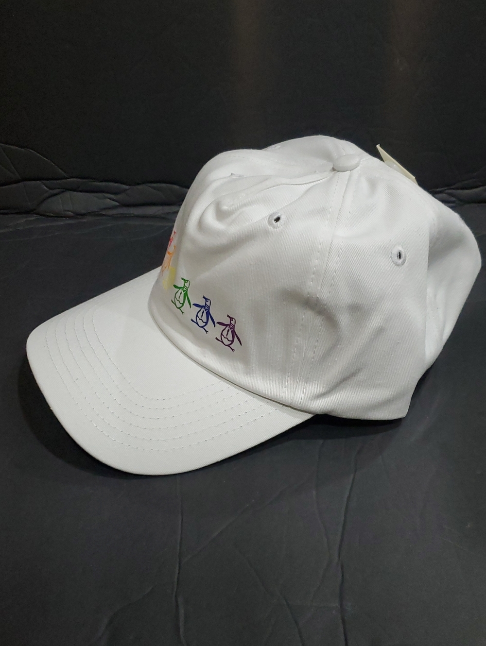 Original Penguin colorful penguins embroidered Rainbow Pete white cap new